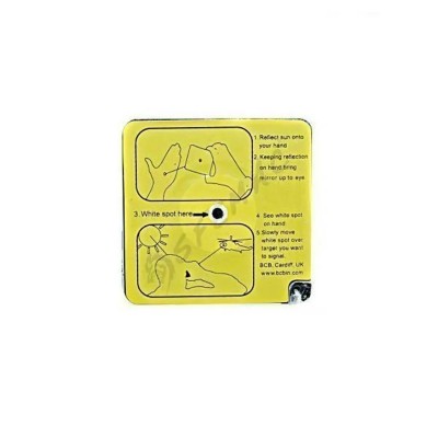 Miroir MAYDAY 4 de Signalisation 10x10cm BCB