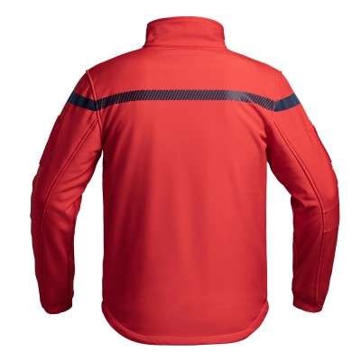 Veste Softshell SÉCU-ONE Sécurité Incendie rouge A10