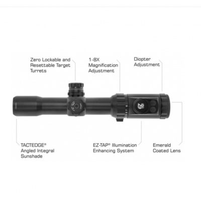 Lunette de Tir 1-8X28 30mm MRC, IE®, BG4, ACCU-SYNC® UTG*