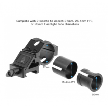 Support de lampe tactique 20mm, 25,4mm, 27mm Picatinny UTG*