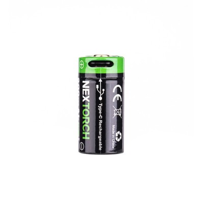 Batterie Rechargeable 16340 USB CR123A 800 mAh 3.6V