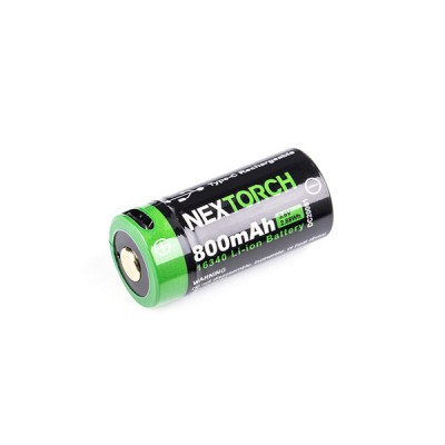 Batterie Rechargeable 16340 USB CR123A 800 mAh 3.6V