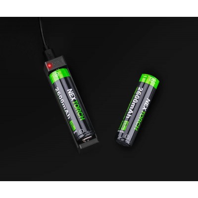 Batterie Rechargeable 18650  Li-Ion 3.7V 2600 mAh