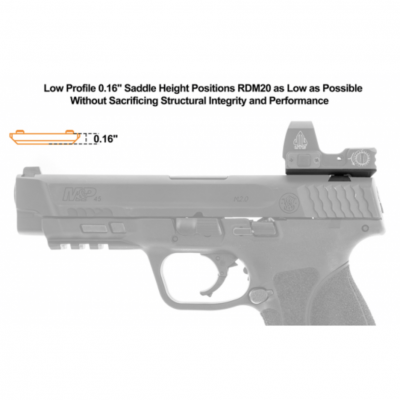 Support RDM Super Slim vue arrière S&W M&P UTG*