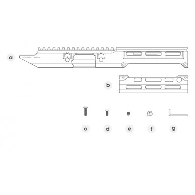 Garde-main monolithique M-LOK MP5 UTG Pro