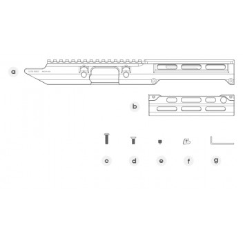 Garde-main monolithique M-LOK MP5 UTG Pro