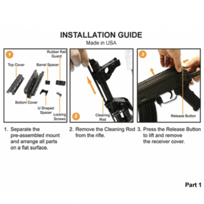 Garde-main à quatre rails UTG PRO Yugo M70 AK