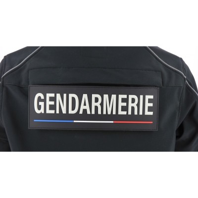 Flap dos gilet 28X10 PVC 3D FN/LB GENDARMERIE