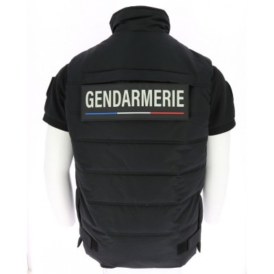 Flap dos gilet 28X10 PVC 3D FN/LB GENDARMERIE