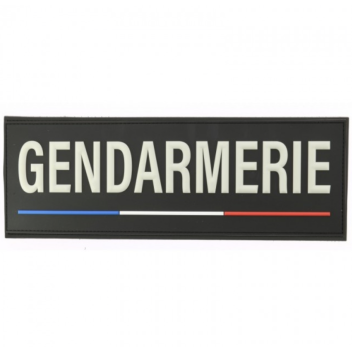 Flap dos gilet 28X10 PVC 3D FN/LB GENDARMERIE