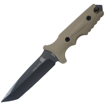 Couteau Tactique DELTA G10 Lame fix 12,5cm Coyote