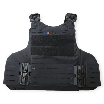 Gilet Parre Balles Quick Release laser cut IIIA Full Tactical Noir LPSA