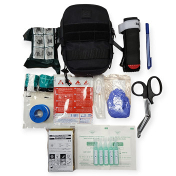 Kit Med IFAK Pro BH Brûlure/Hémorragie Noir C4 Medical