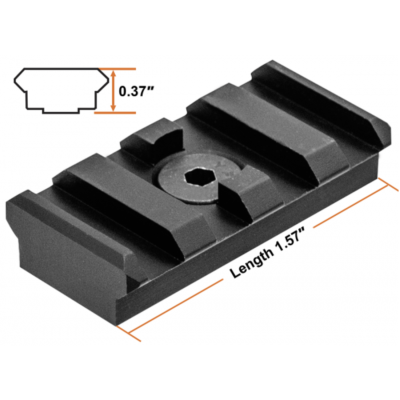 Rail Picatinny 4 fentes Adaptateur M-Lok UTG