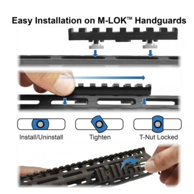 Rail Picatinny 4 fentes Adaptateur M-Lok UTG