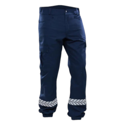 Pantalon sécurité privée marine avec bandes HV GK SAFETEK