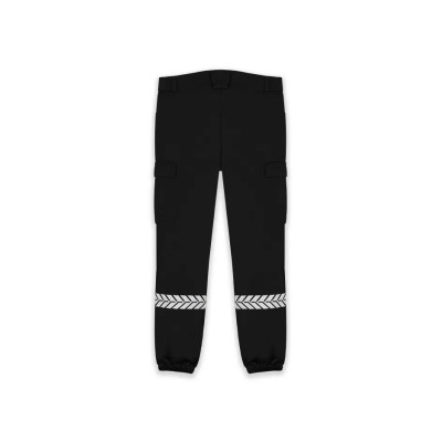 Pantalon sécurité privée noir avec bandes HV – GK SAFETEK