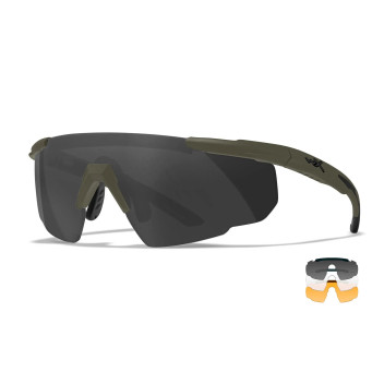 WLX-308G Lunettes protection balistiques Saber Adv. OD écrans fumé/incolore/orange by ADAROM