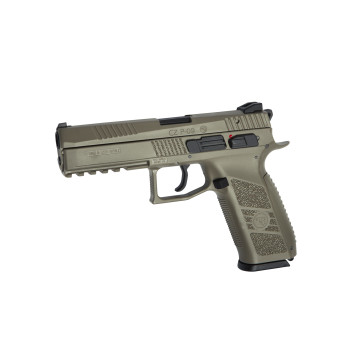 Réplique pistolet 6mm CZ P09 gaz  0.8 joules blowback Tan ASG