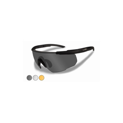 WLX-308N Lunettes protection balistiques Saber Adv. Noir écrans fumé/incolore/orange by ADAROM