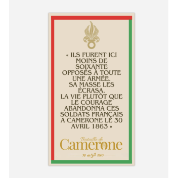 Carte aimantée Légion Camerone 8,5x5cm