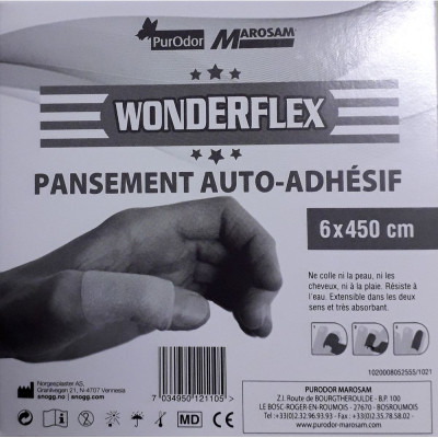 C4-M2-24813 Pansement auto-adhésif 6cm X 4,5m Wonderflex by ADAROM