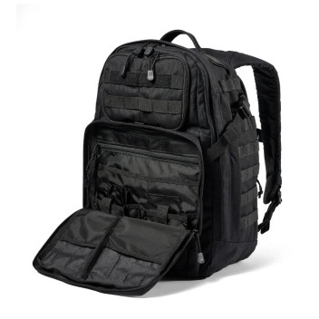 511-56563 Sac à dos Rush 24 2.0 5.11Tactical 019 NOIR ADAROM ouvert