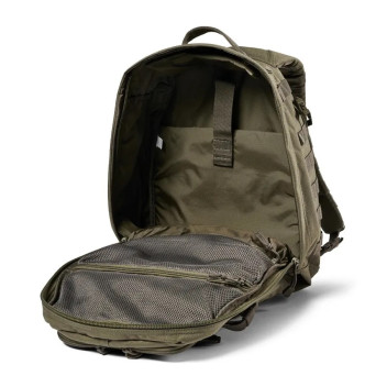 Sac à dos Rush 24 2.0 5.11Tactical 186 RANGER GREEN ADAROM ouvert 2